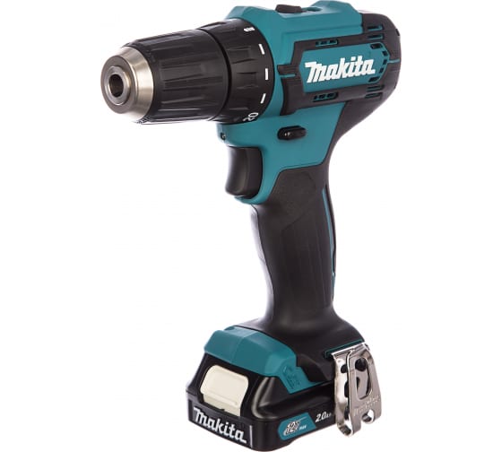 Дрель-шуруповерт аккумуляторная Makita DF333DWAE, 12, Li-Ion, 2 Ач, 2 аккум, биты, кейс