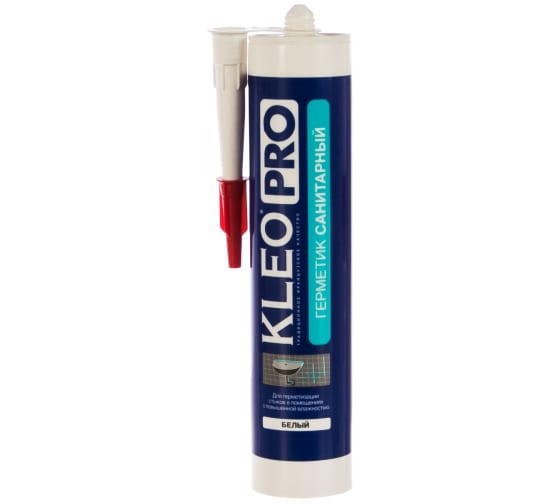 Герметик силиконовый санитарный KLEO PRO 280 мл белый (12)