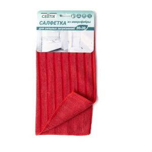 Салфетка  из микрофибры 30*30см,220гр/м2 CELLTIX  УНИВЕРСАЛЬНАЯ E1M