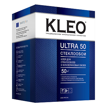 Клей для обоев флизелиновых и стеклообоев 500гр Клео Ультра (12)