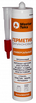 Герметик силиконовый универсальный MasterTeks HM 260 мл прозрачный (12)