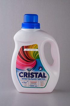 Средство для стирки цветного 1 л  CRISTAL