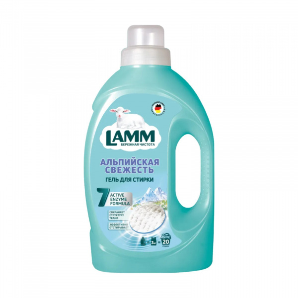 Моющее средство для стирки Lamm Альпийская свежесть гель 1,3л