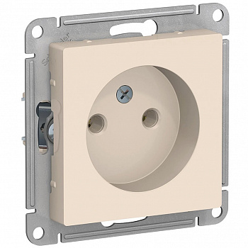 Розетка с/у с заземлением 16А бежевая ATLASDESIGN Systeme Electric (20)