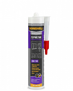 Герметик силиконовый универсальный DONEWELL DSK-100 260мл прозрачный (12)