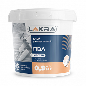 Клей ПВА универсальный Мастер 0,9кг Лакра (12)