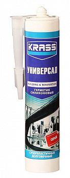 Герметик силиконовый универсальный Красс 300мл прозрачный (12) 