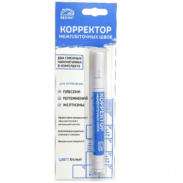 Корректор межплиточных швов белый, блистер