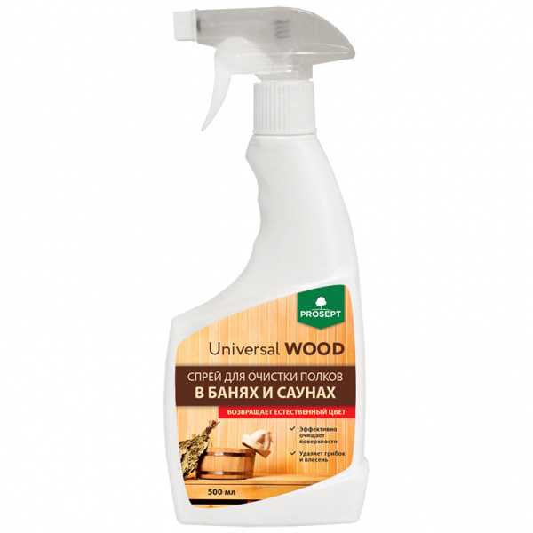 Чистящее средство Prosept Universal Wood  спрей для очистки полков в банях и саунах 500мл
