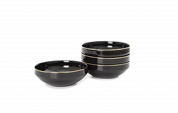 Салатник фарфор 14см Black Gold DM3013 ХХ