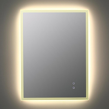 Зеркало KNOIS 600 х 800, сенсорное, с внутренней LED подсветкой, антизапотевание KN-811A80/60