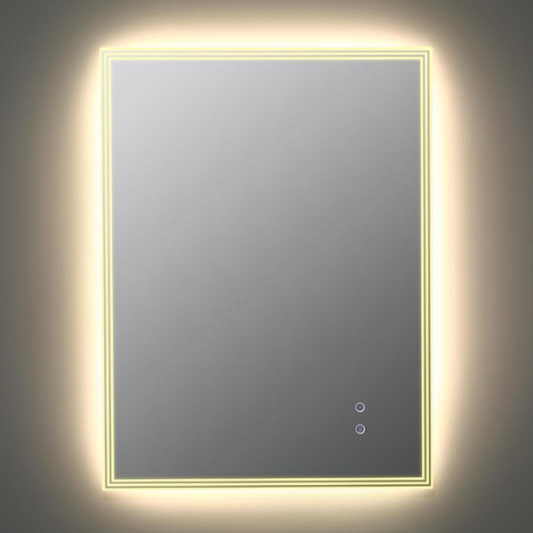Зеркало KNOIS 600 х 800, сенсорное, с внутренней LED подсветкой, антизапотевание KN-811A80/60