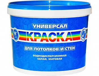 Краска в/д для стен и потолков Универсал Радуга 14кг