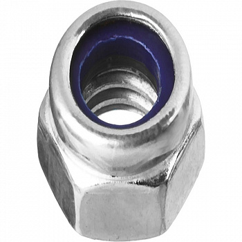 Гайка со стоп кольцом М10 DIN 985 4шт SteelRex