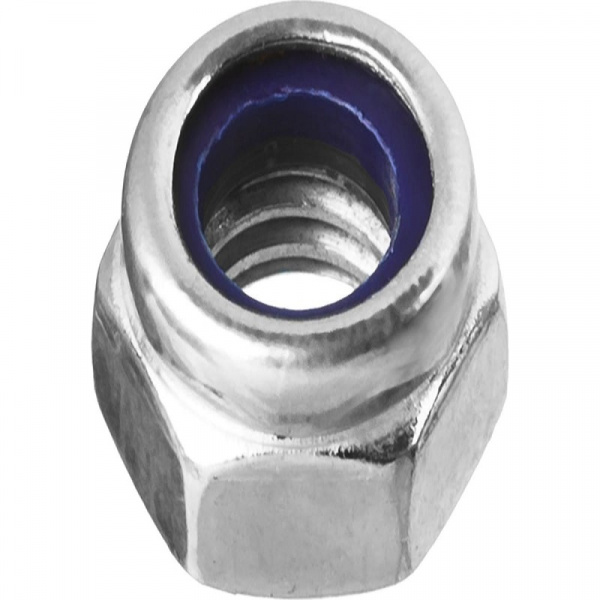Гайка со стоп кольцом М10 (4шт) DIN 985 SteelRex