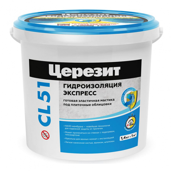 Гидроизоляция эластичная СL-51 1,4кг Церезит (12)