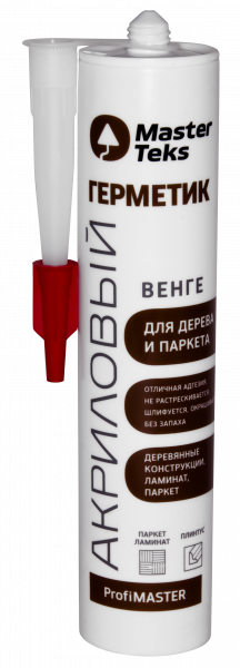 Герметик акриловый для дерева и паркетаMasterTeks PM  290 мл венге (12)