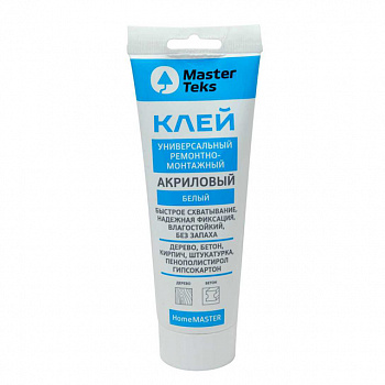 Клей акриловый ремонтно-монтажный MasterTeks HM 400 г белый туба (12)