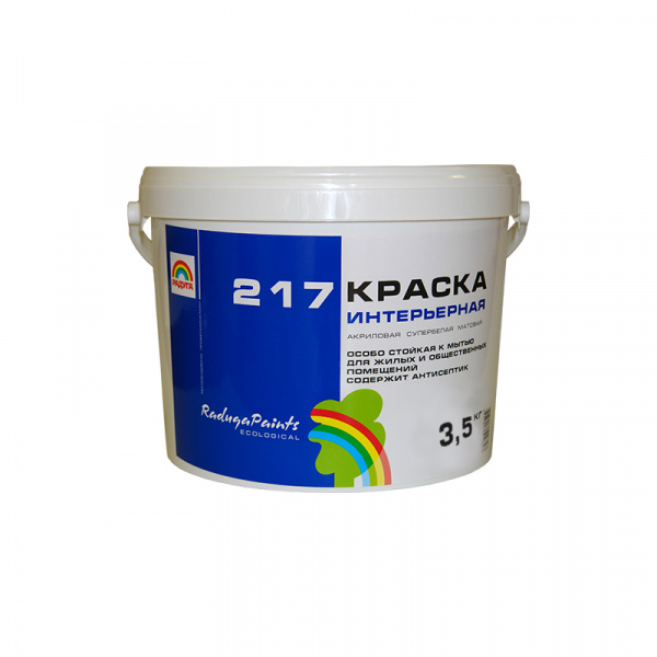 Краска в/д интерьерная 217 Радуга 3,5кг(4)
