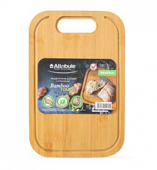 Доска разделочная бамбук 32*21*1,5см Bamboo Touch  ABX155