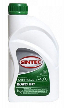 Жидкость охлаждающая Sintec ANTIFREEZE Euro G11 green -40  1кг