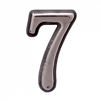Номер дверной пластик хром "7" MARLOK