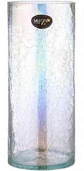 Ваза стеклянная Cracle White 35*14,6см 380-628