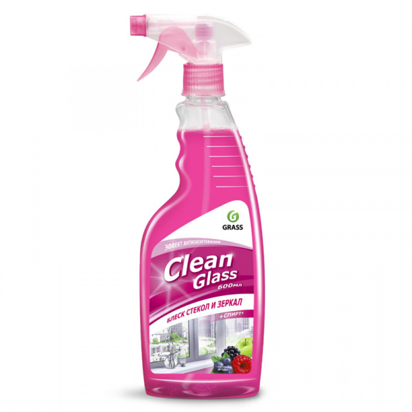 Моющее средство Grass Clean glass блеск стекол и зеркал 600мл лесные ягоды