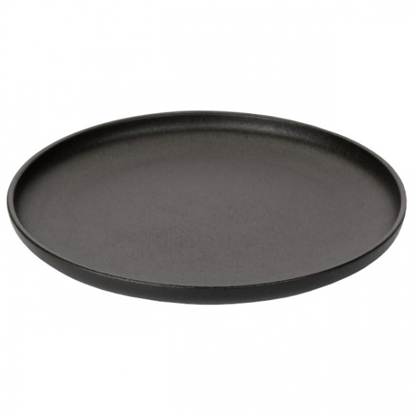 Тарелка фарфор 26см обеденная ROCK BLACK DM8020