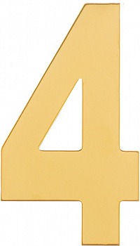 Номер дверной металл золото "4" MARLOK