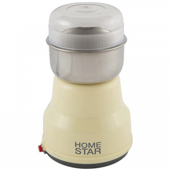 Кофемолка HomeStar HS-2001, 160Вт, 50г, бежевая 500