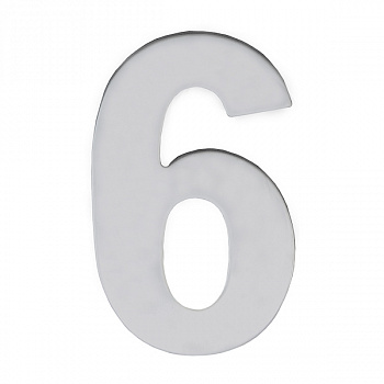 Номер дверной металл хром "6" MARLOK