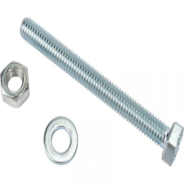 Болт с гайкой и шайбой М8х 40 (4шт) DIN 933 кл. 5,8 SteelRex