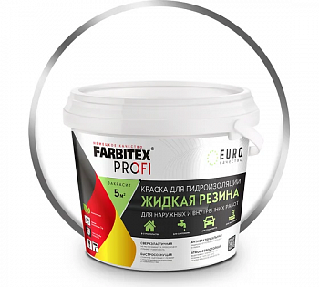 Жидкая резина  для гидроизоляции  FARBITEX ПРОФИ 1кг белый (6)