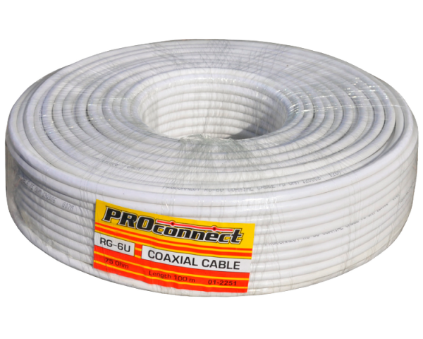 Кабель коаксиальный TV RG6U  01-2205 PROCONNECT (100) 