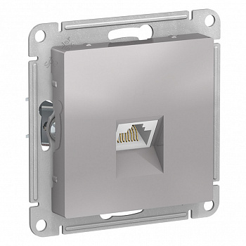Розетка с/у компьтерная RJ45 алюминий ATLASDESIGN Systeme Electric (5)