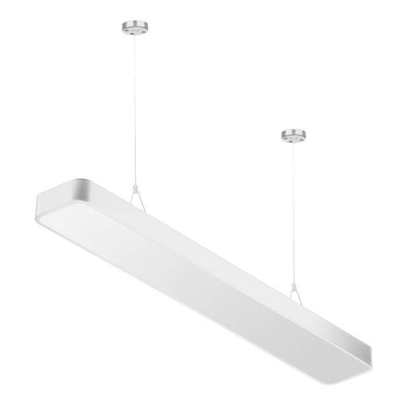 Светильник подвесной LED 60Вт 4000К 7200Лм IP40 1200х300х60мм Geometria Block SPO-111-W белый ЭРА
