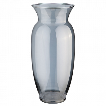 Ваза стеклянная Amphora  D11,5xH25 см  Серый