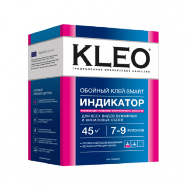 Клей для обоев виниловый 210гр Клео Индикатор