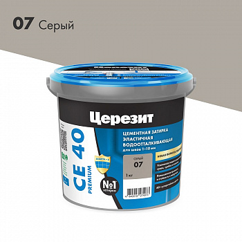 Затирка серая 07 СЕ-40 1кг Церезит (12) 